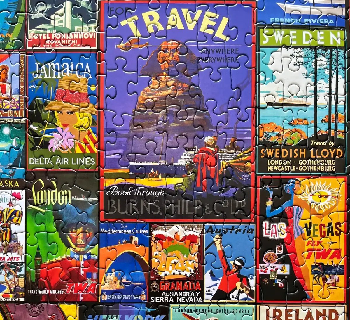 Travel The World - 500 Piece Jigsaw Puzzle – White Mountain Puzzles