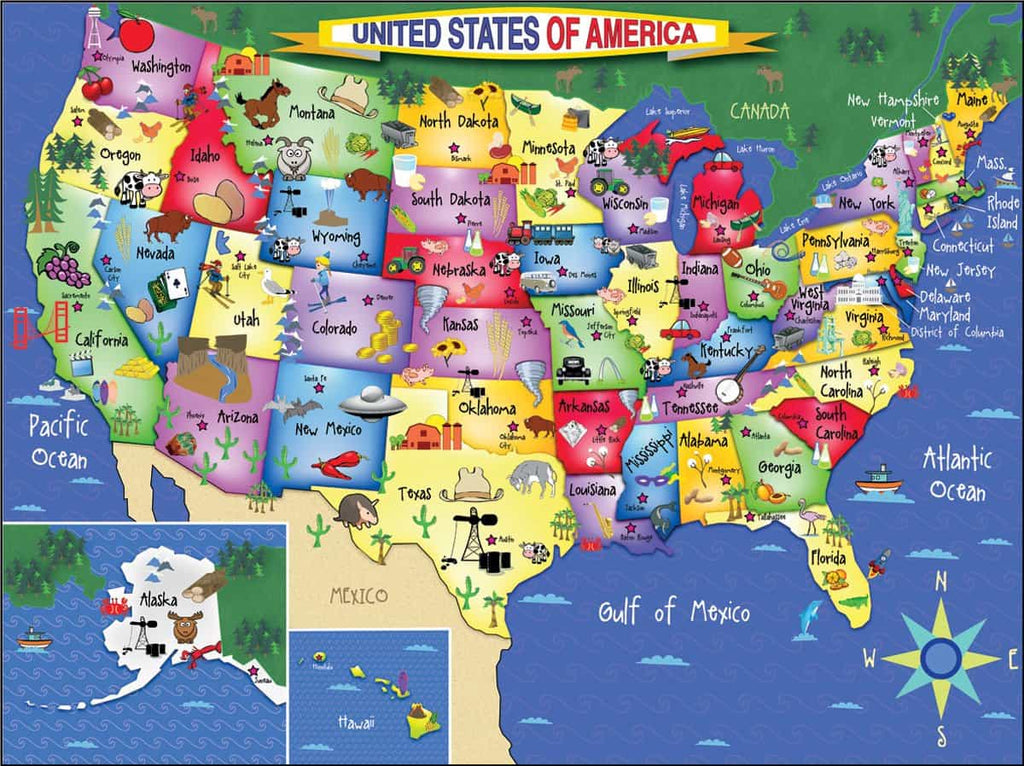 United States of America (1021pz) - 300 Piece Jigsaw Puzzle