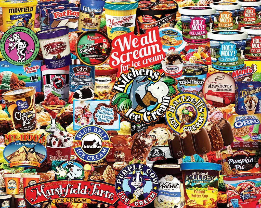 We All Scream For Ice Cream (1133pz) - 1000 Piece Jigsaw Puzzle