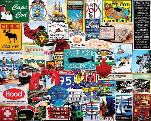 I Love New England (1144pz) - 1000 Piece Jigsaw Puzzle