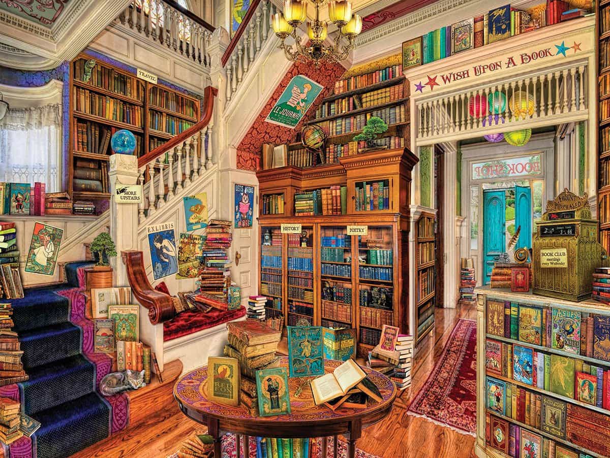 1000 Piece Jigsaw Puzzle for Adults - Readers Paradise – White