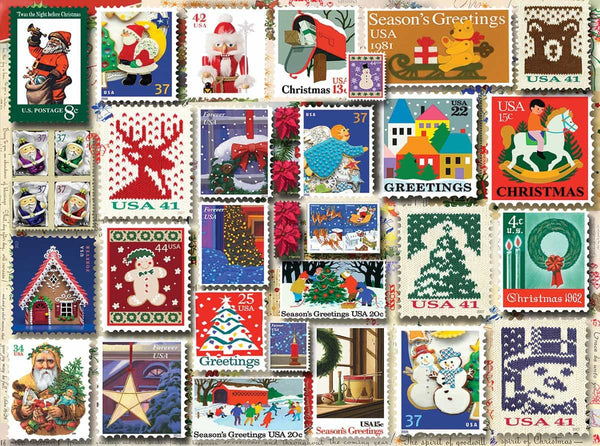 Christmas Stamps (1262pz) - 1000 Pieces