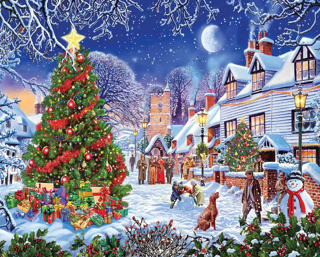 1000 Piece Jigsaw Puzzle - Christmas Stamps – White Mountain Puzzles
