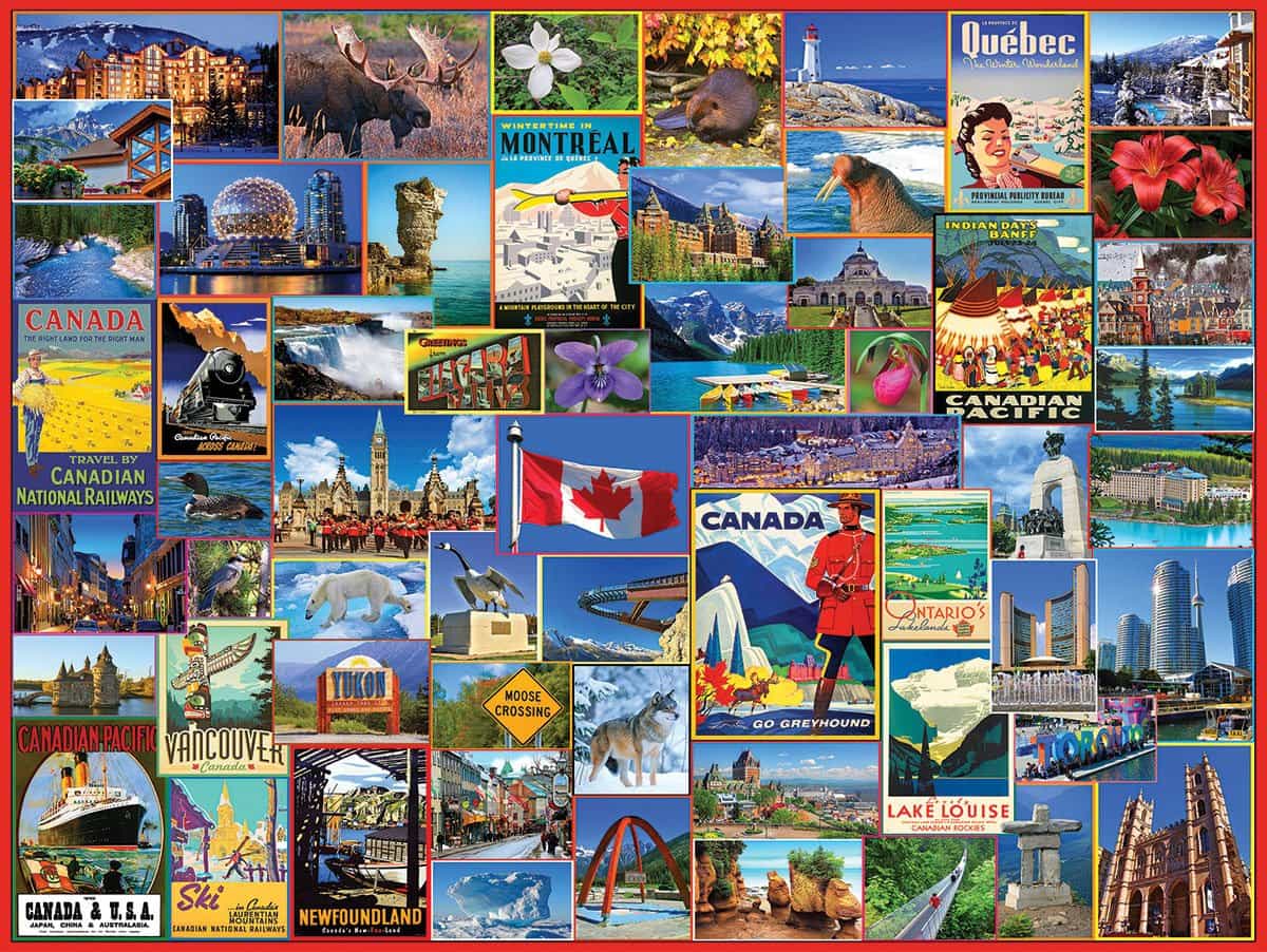 Best Places Canada 1000 Piece Jigsaw Puzzle