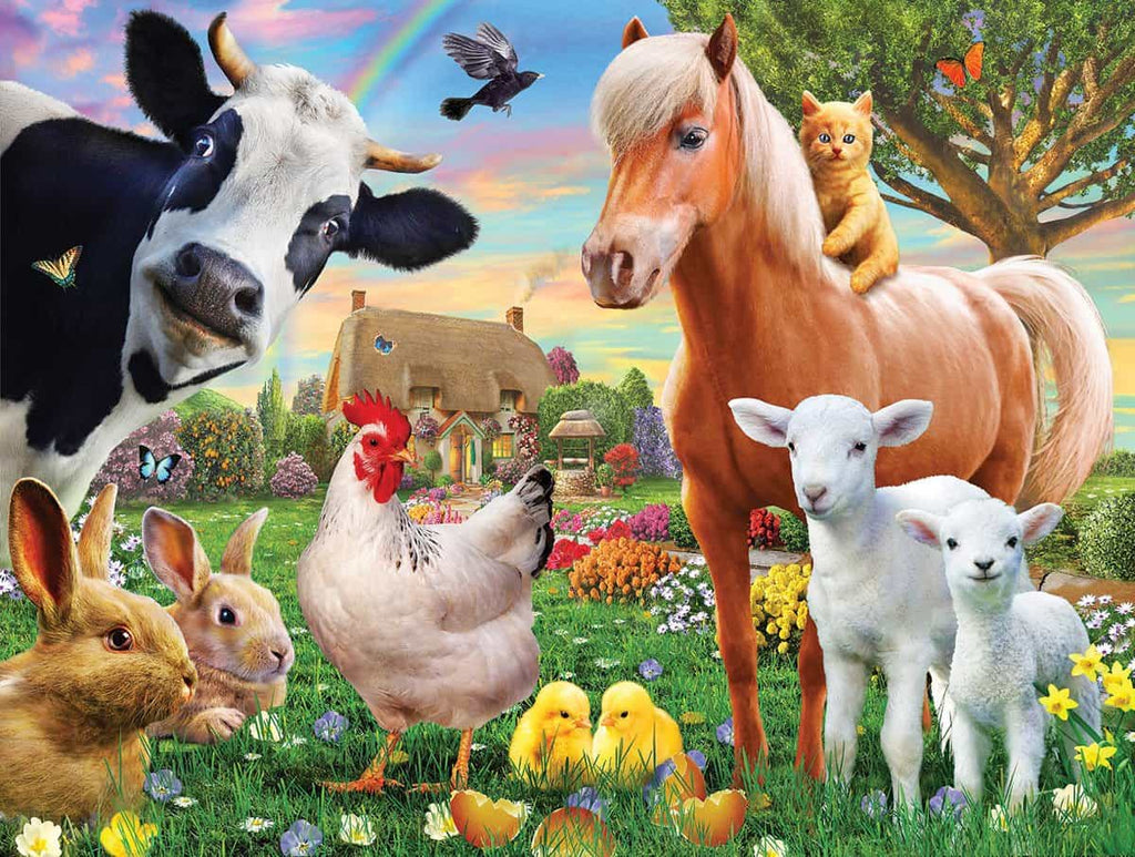 Farm Animals (1368pz) - 300 Piece Jigsaw Puzzle