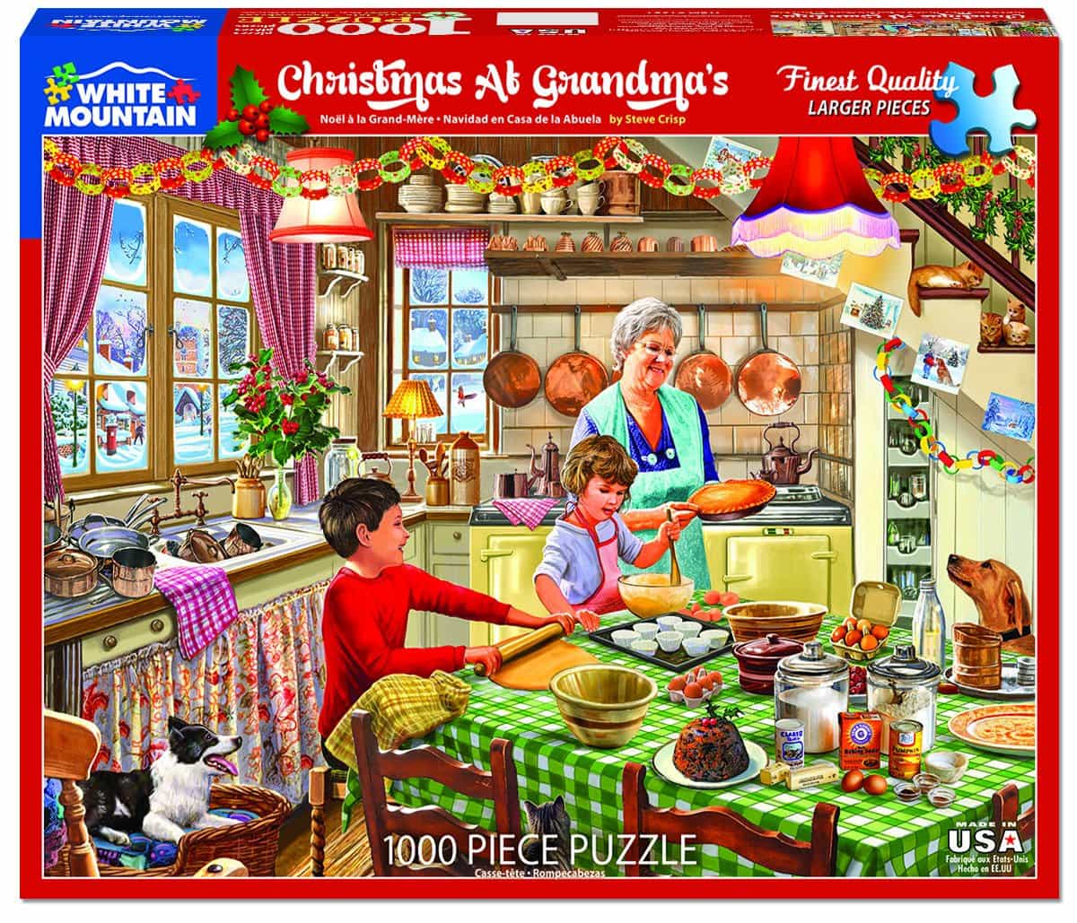 1000 Piece Jigsaw Puzzle - Christmas at Grandma's – White Mountain