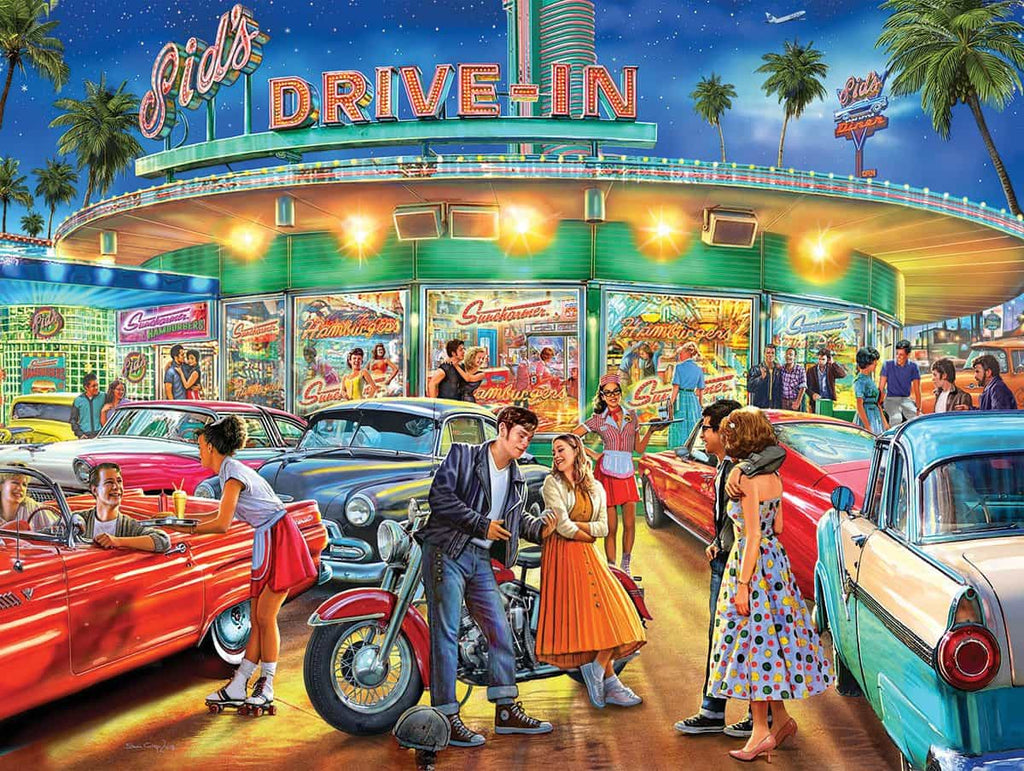 American Drive-In (1450pz) - 1000 Piece Jigsaw Puzzle