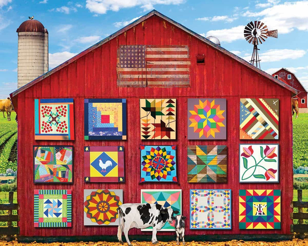 Barn Quilts (1470pz) - 1000 Piece Jigsaw Puzzle