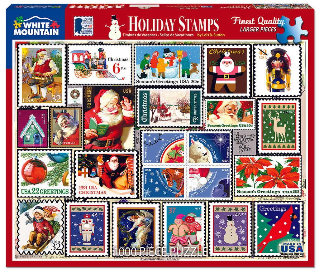 USPS Holiday Stamps (1509pz) - 1000 Piece Jigsaw Puzzle