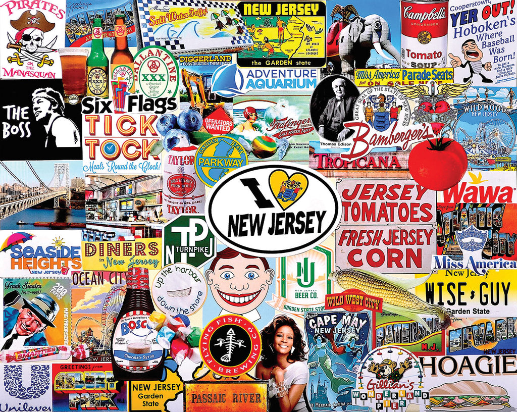 I Love New Jersey (1535pz) - 1000 Piece Jigsaw Puzzle