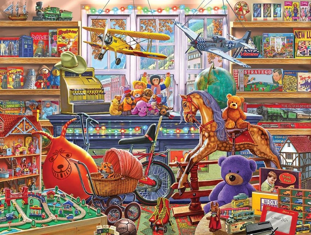 Puzzle Steve Crisp: intérieurs de magasin de jouets, 1 000 pieces