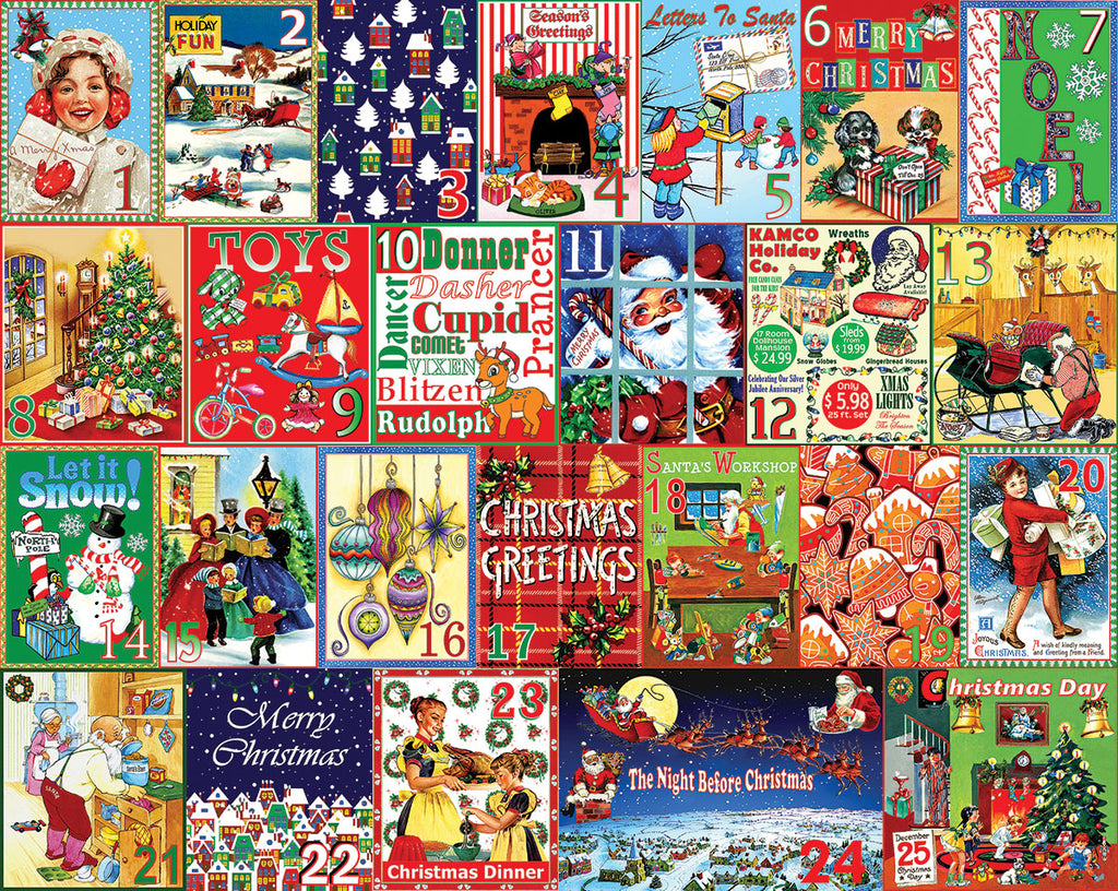 Christmas Calendar (1632pz) - 1000 Piece Jigsaw Puzzle