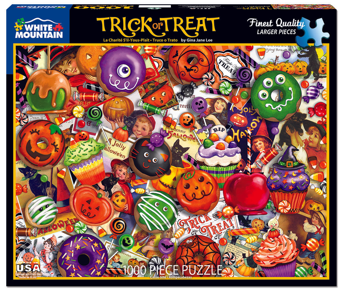 1000 Piece Jigsaw Puzzle - Trick or Treat – White Mountain Puzzles