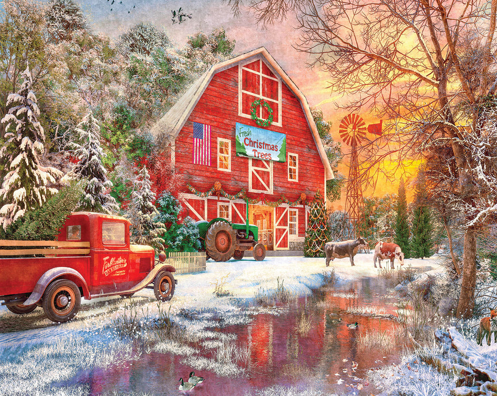Christmas Tree Farm (1671pz) - 1000 Piece Jigsaw Puzzle