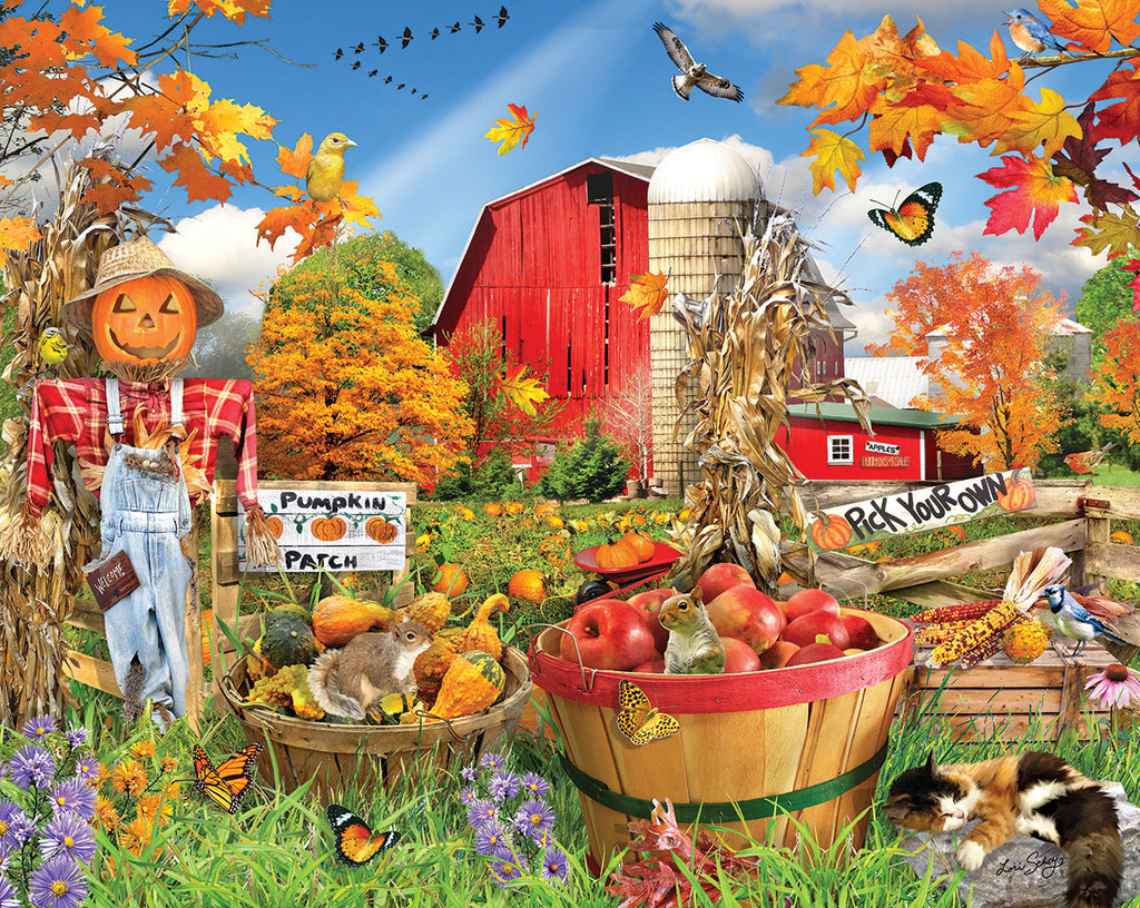 Fall at the Farm (1703pz) - 1000 Piece Jigsaw Puzzle