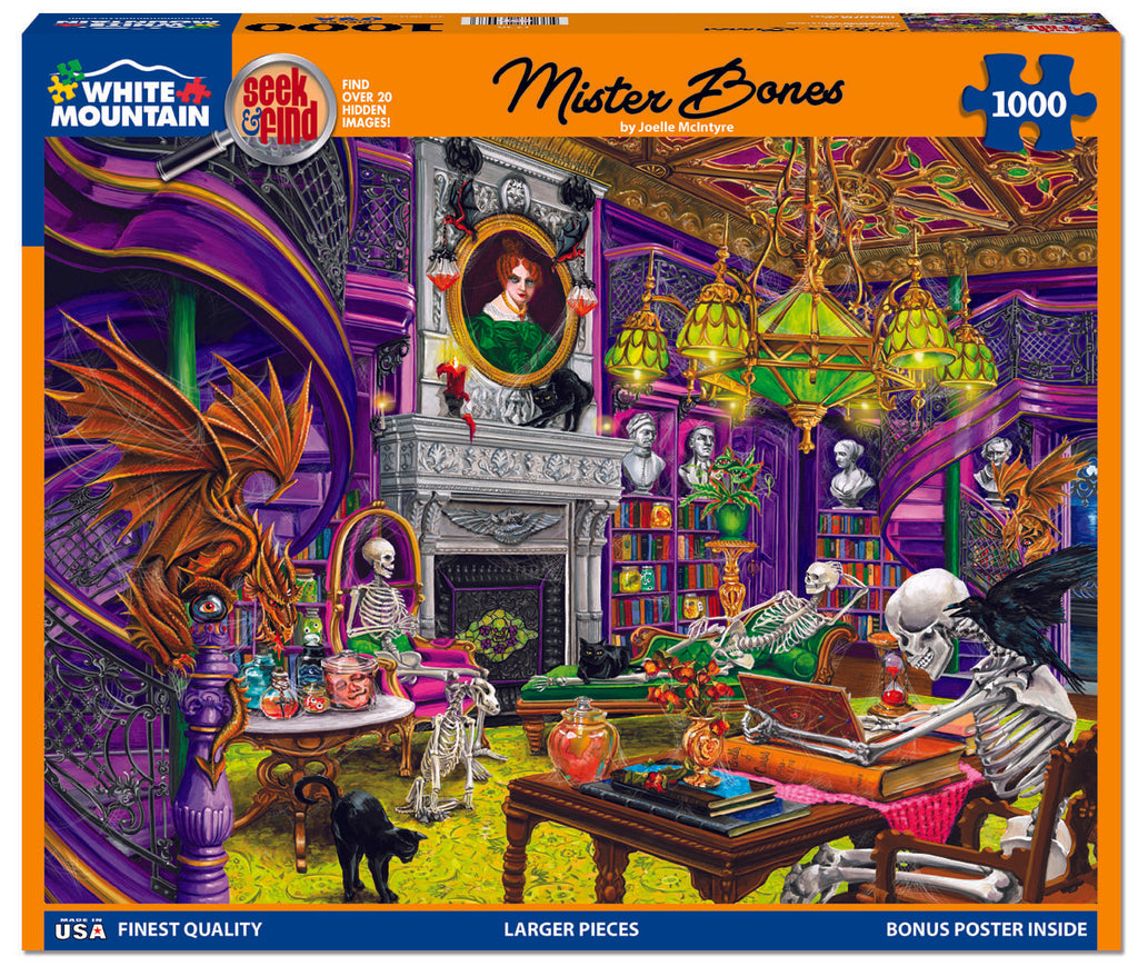 Mr. Bones - Seek & Find (1758pz) - 1000 Piece Jigsaw Puzzle