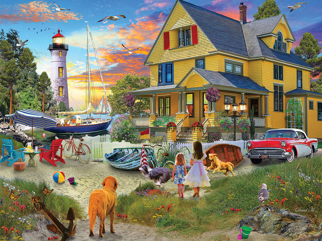 My Yellow Beach House (1795pz) - 500 Piece Jigsaw Puzzle