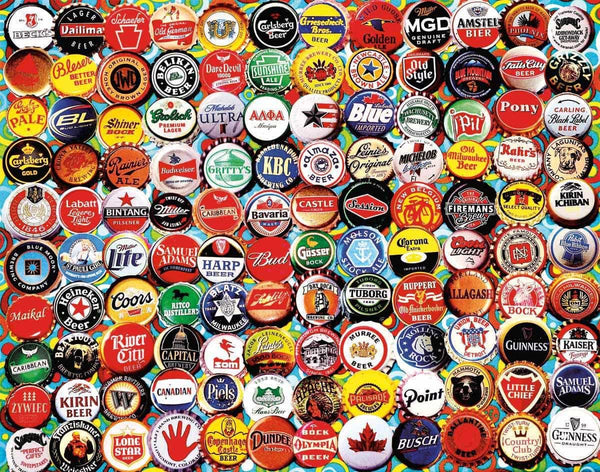 huh Kollega junk Beer Bottle Caps - 500 Piece Jigsaw Puzzle for Adults – White Mountain  Puzzles