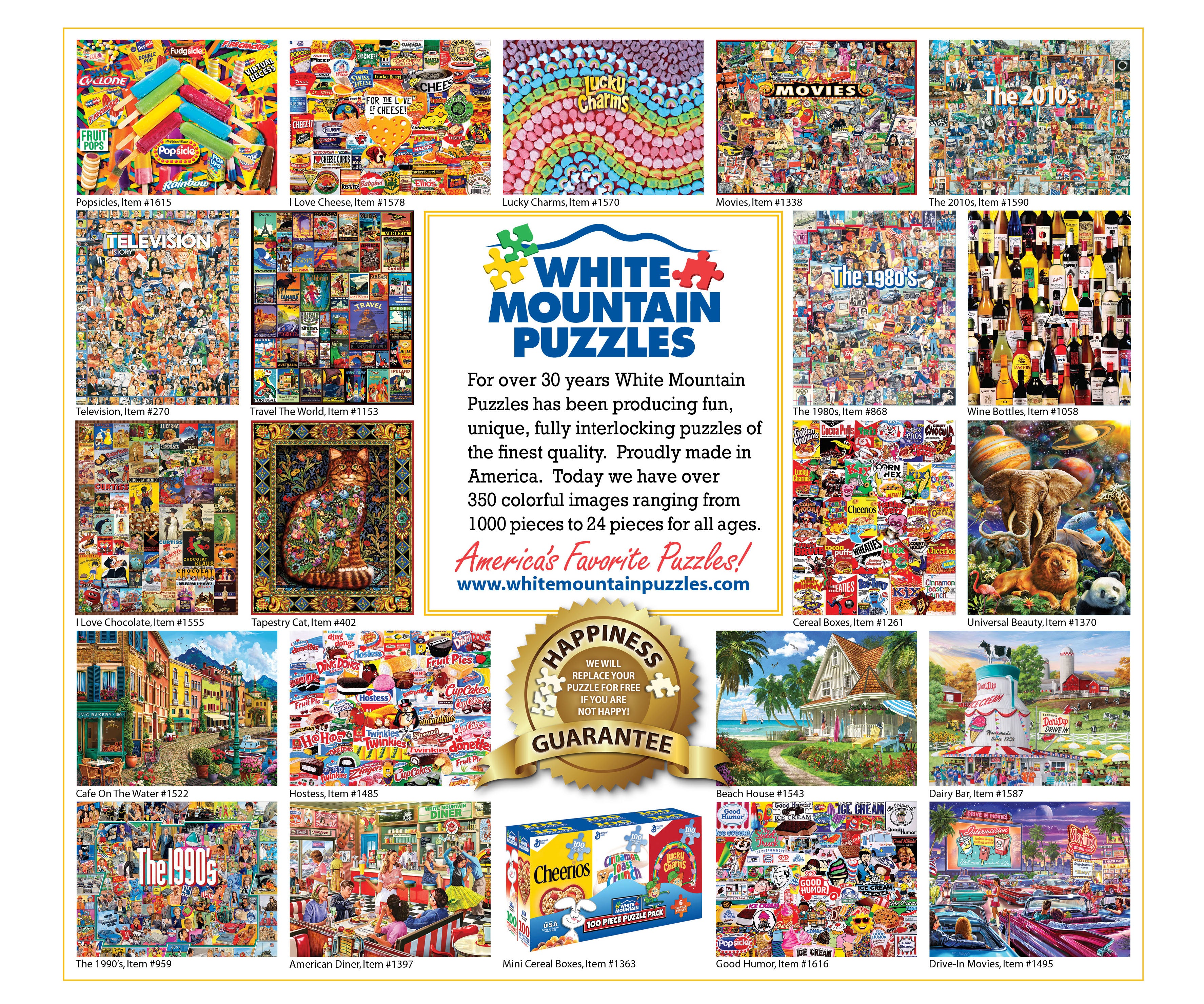 1000 Piece Jigsaw Puzzle - Breakfast Table – White Mountain Puzzles