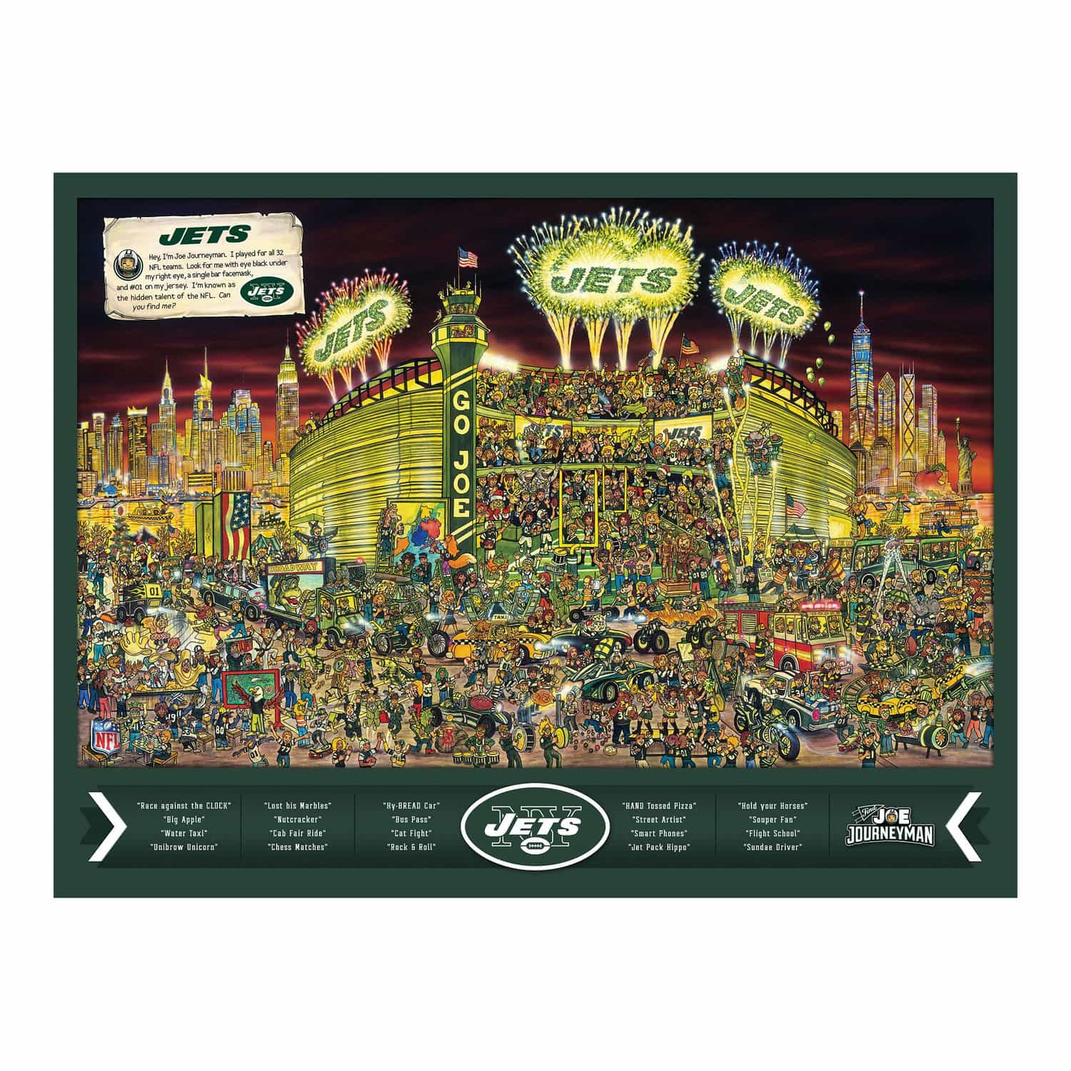 New York Jets - 500 Piece Jigsaw Puzzle – White Mountain Puzzles