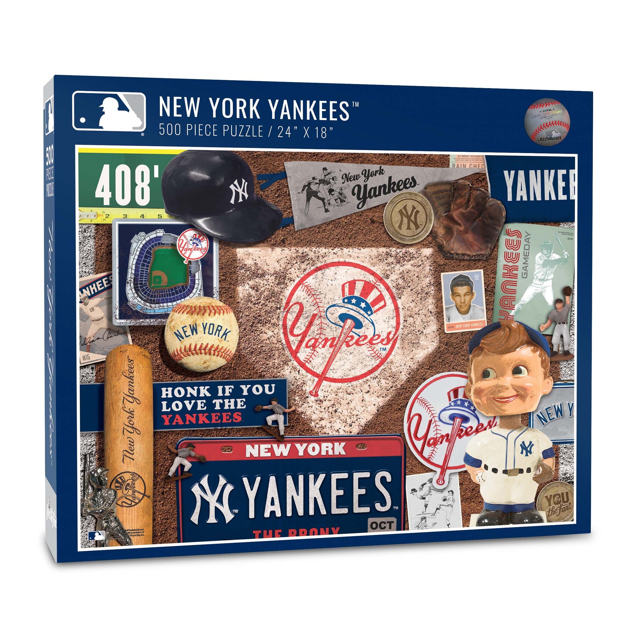 NY Yankees - Retro - 500 Piece Jigsaw Puzzle – White Mountain Puzzles